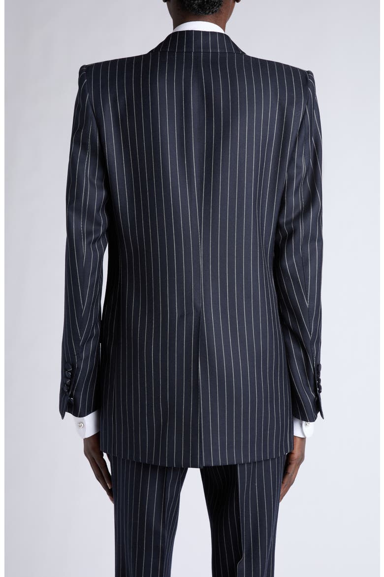 Corded Chalk Stripe Wool Western Jacket, Alternate, color, COMBO BLUE