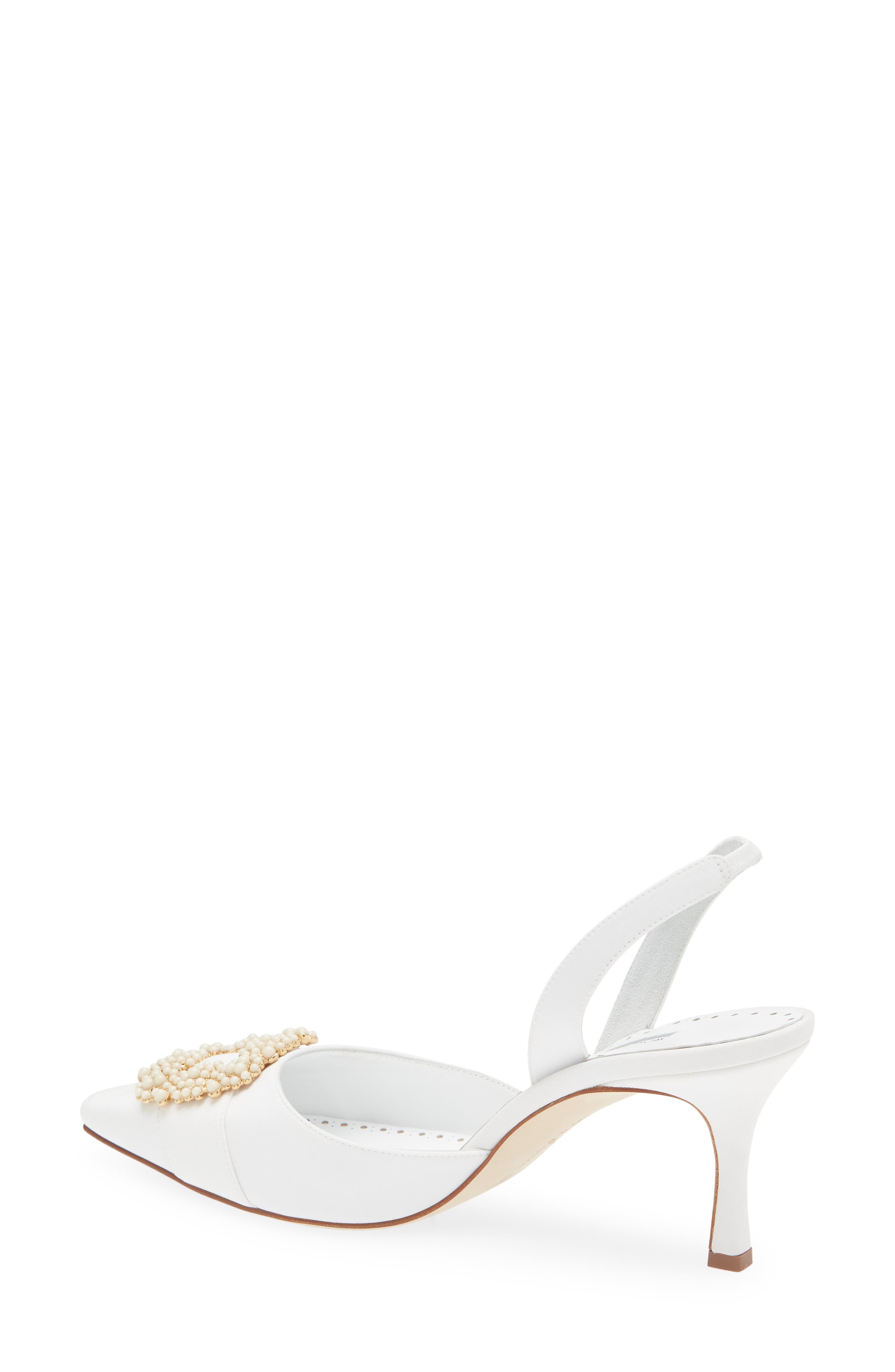 Manolo Blahnik Gibsli Buckle Slingback Pump, Alternate, color, 