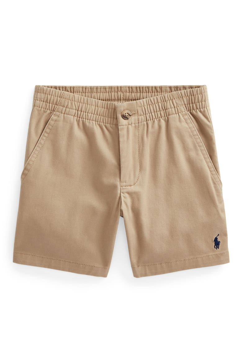 Kids' Prepster Stretch Cotton Twill Shorts, Main, color, KHAKI HILL