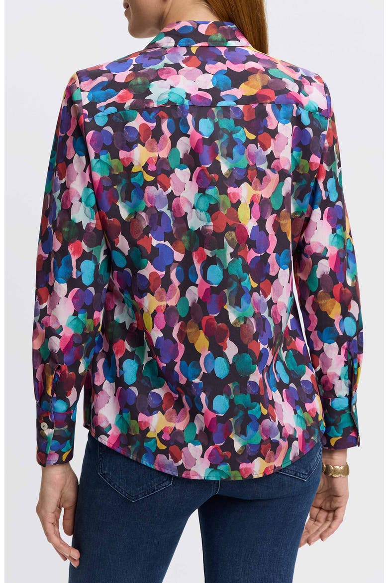 Mary City Lights Cotton Button-Up Shirt, Alternate, color, MULTI