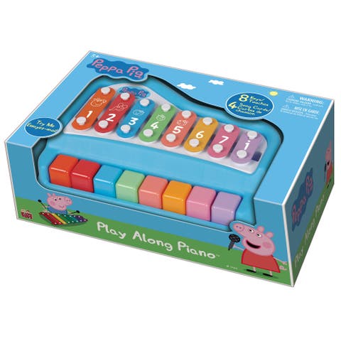 Play Along Piano & Xylophone, 8 Notes, 4 Song Cards, Ages 3+