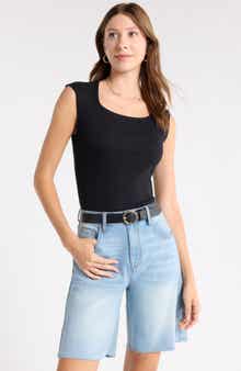 Melrose and Market Square Neck Top