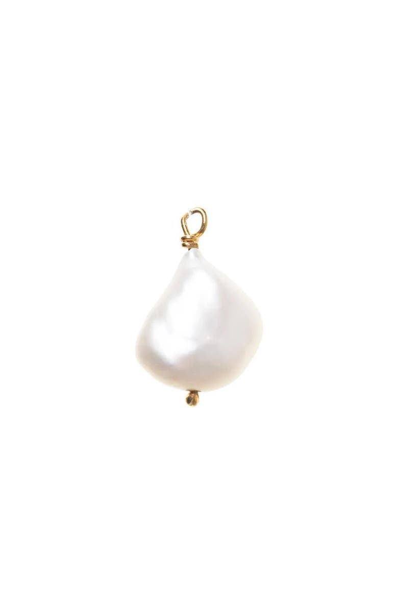 Freya Rose Baroque Pearl Pendant - Gold Pearl Detachable Charm, Main, color, Gold