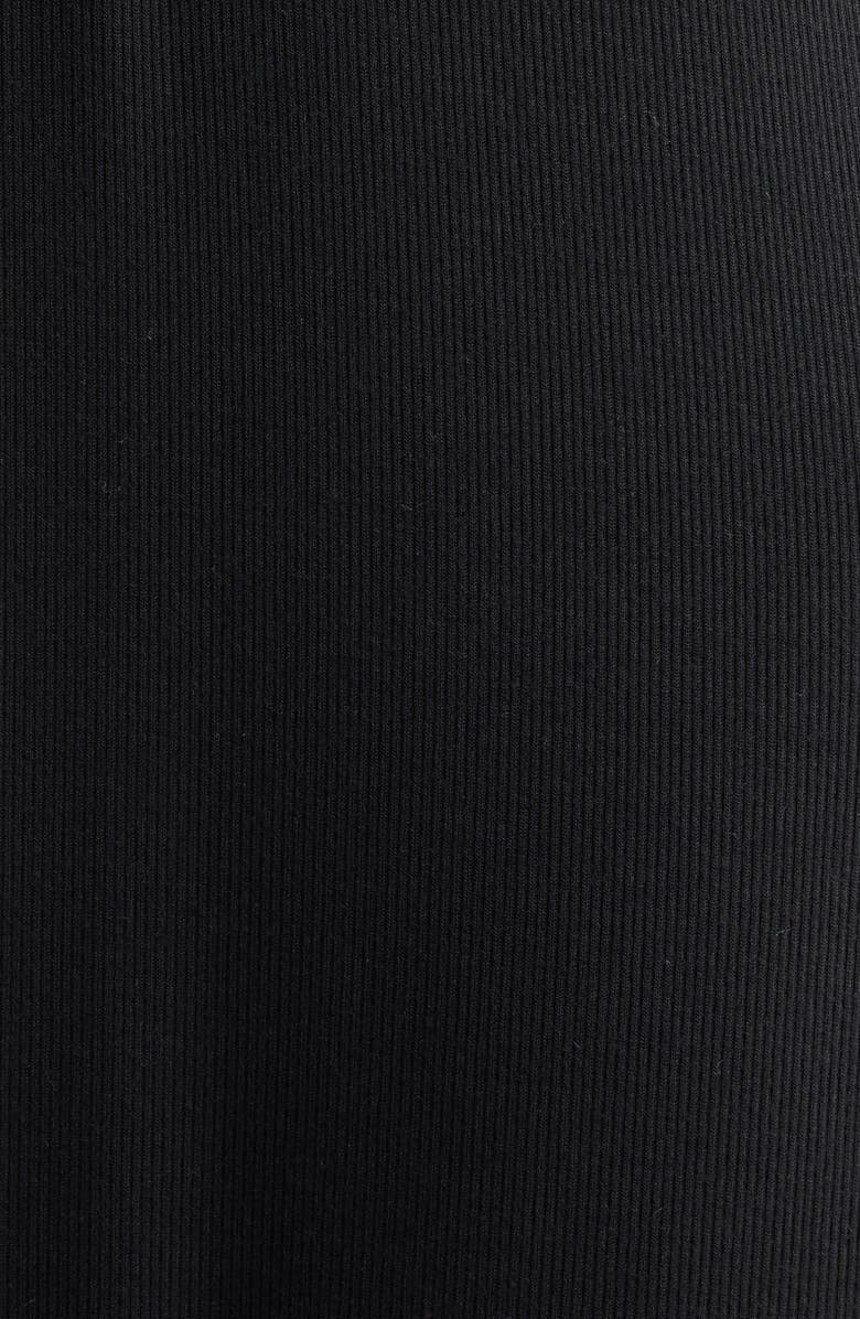 Robin Piccone Amy Rib Cover-Up Dress, Alternate, color, Black