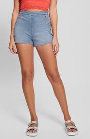 GUESS Janea High Waist Denim Shorts