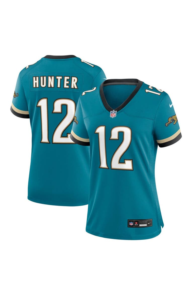 Women's Nike Travis Hunter  Teal Jacksonville Jaguars Alternate 2 Prowler Throwback Game Jersey, Main, color, Teal