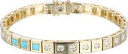 TYPE JEWELRY Leggo Turquoise & Diamond ID Bracelet