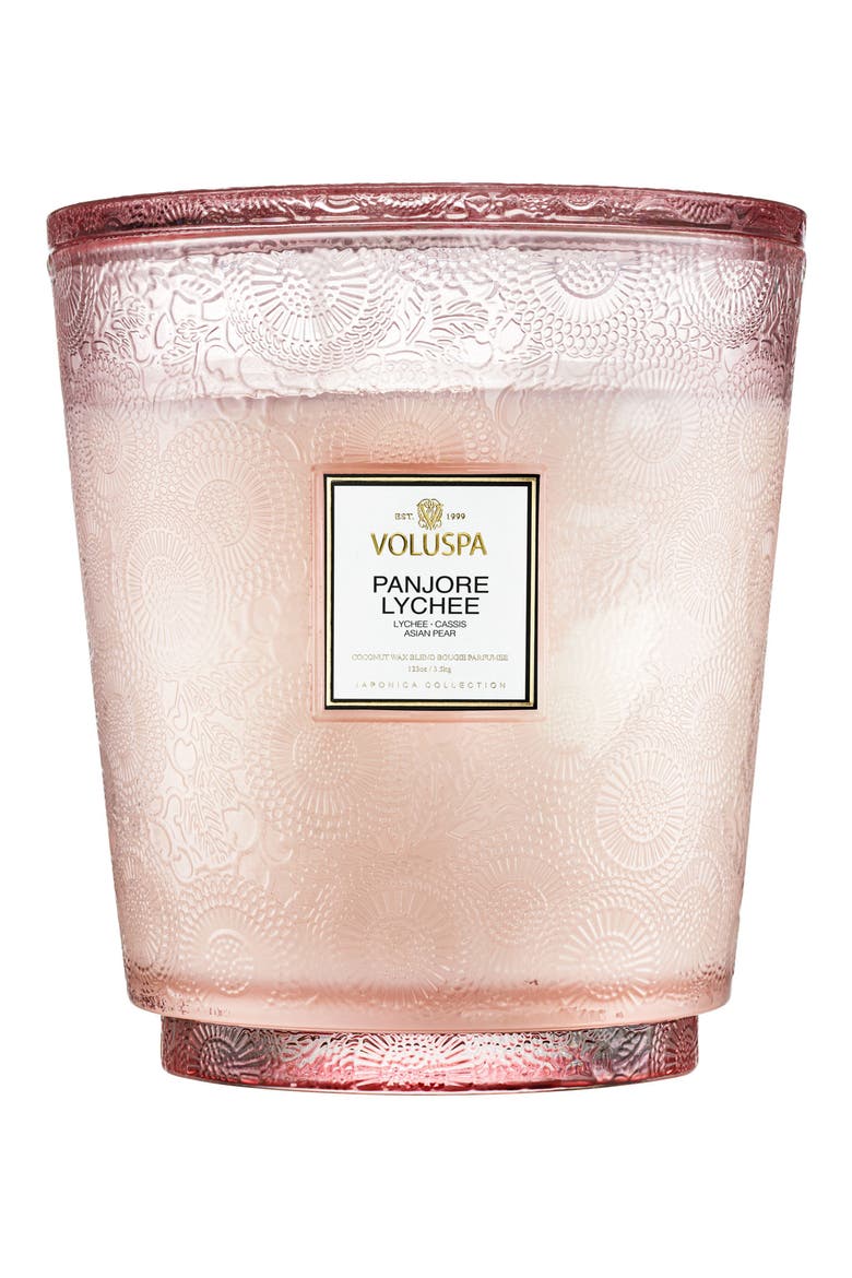 Panjore Lychee 5-Wick Hearth Candle, Alternate, color, PANJORE LYCHEE