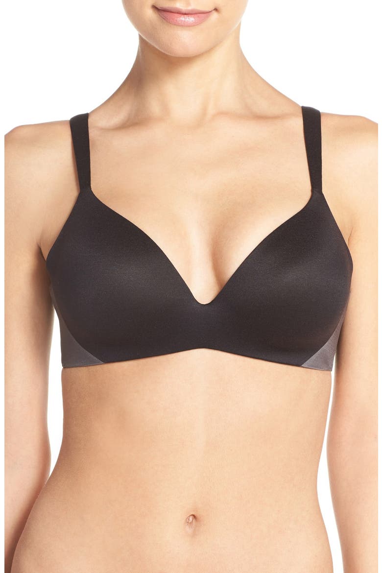 Wireless Bra, Main, color, BLACK