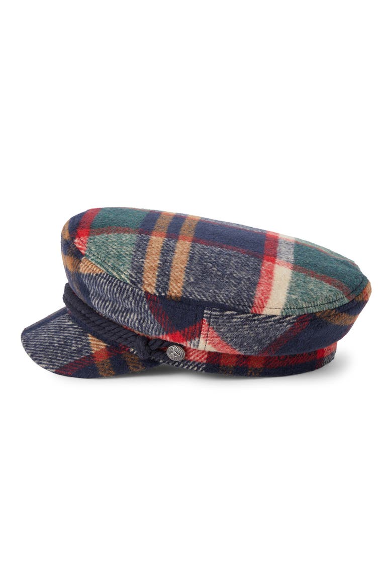 Fiddler Cap, Alternate, color, NAVY GREEN RED CREAM