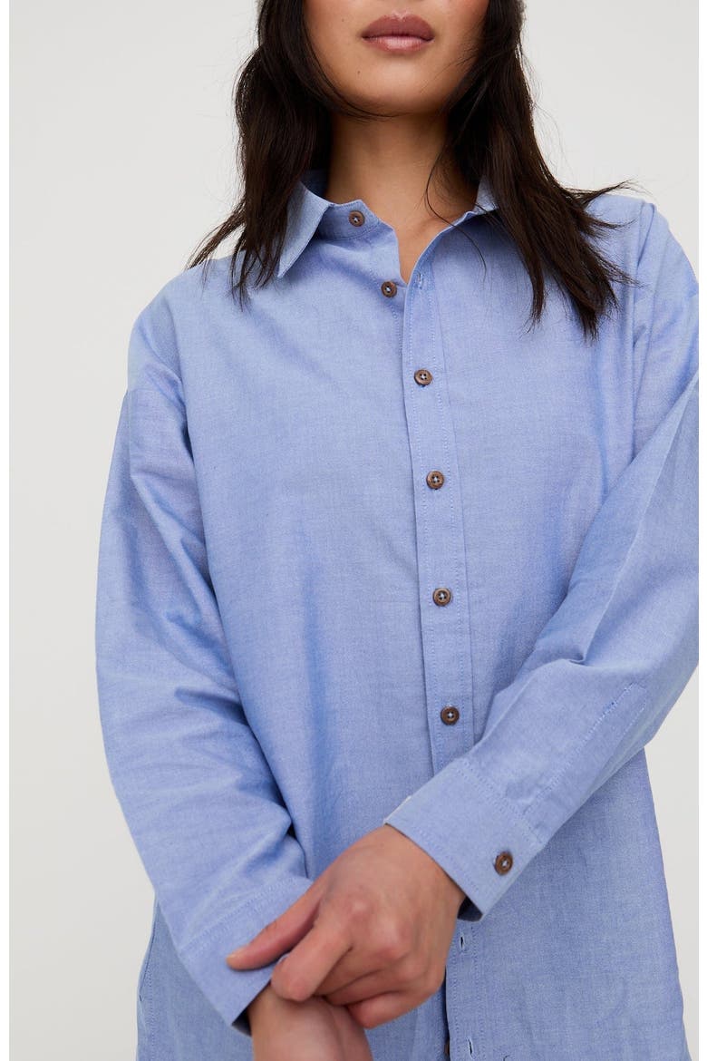 Organic Cotton Bea Shirt, Alternate, color, Blue