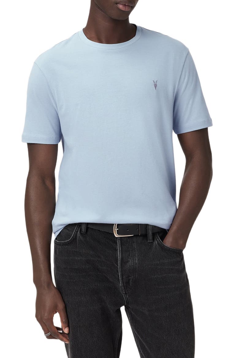Brace Cotton T-Shirt, Alternate, color, SPINEL BLUE
