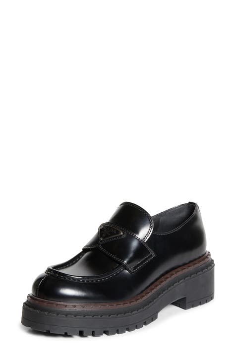 Black prada orders loafers