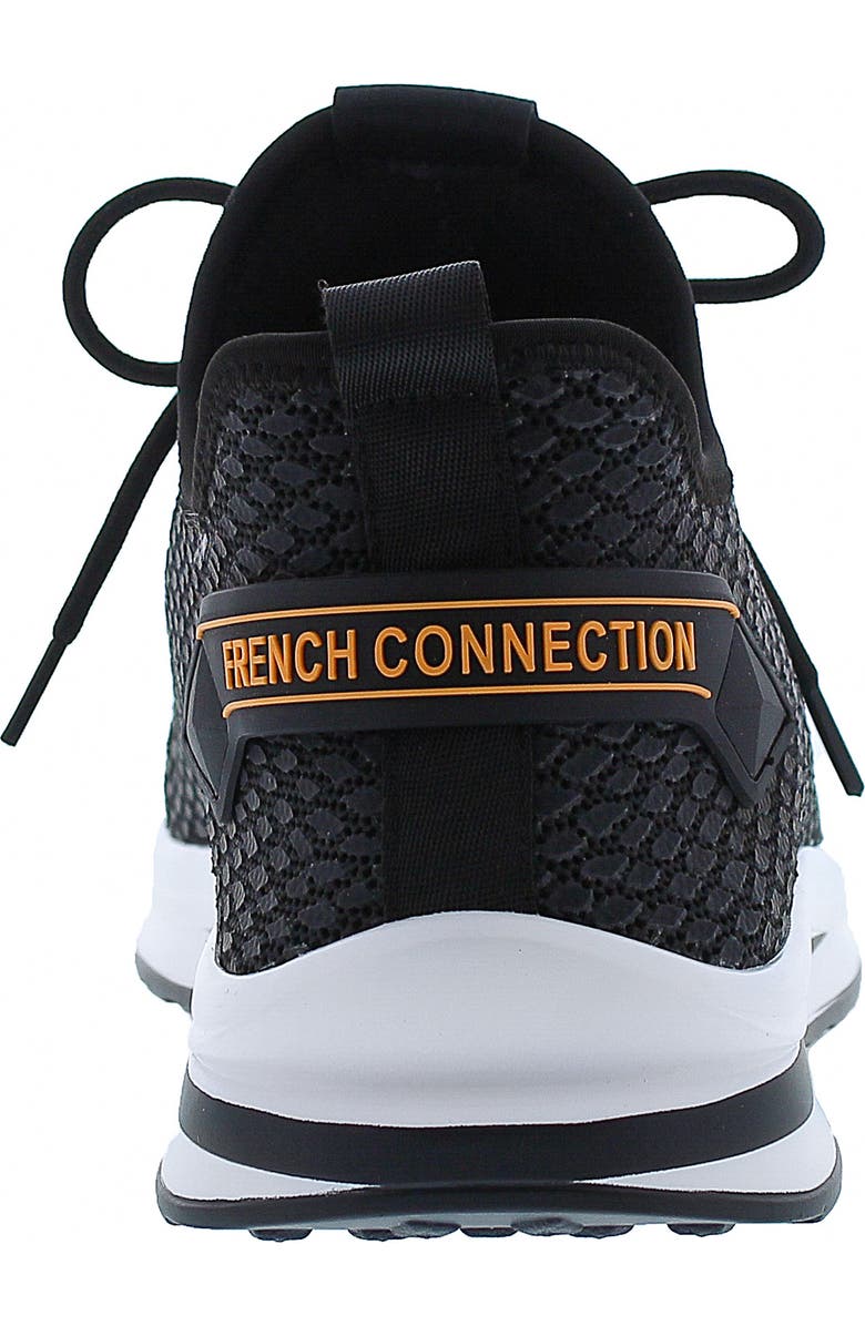 French Connection Shane Snake Embossed Knit Sneaker, Alternate, color,