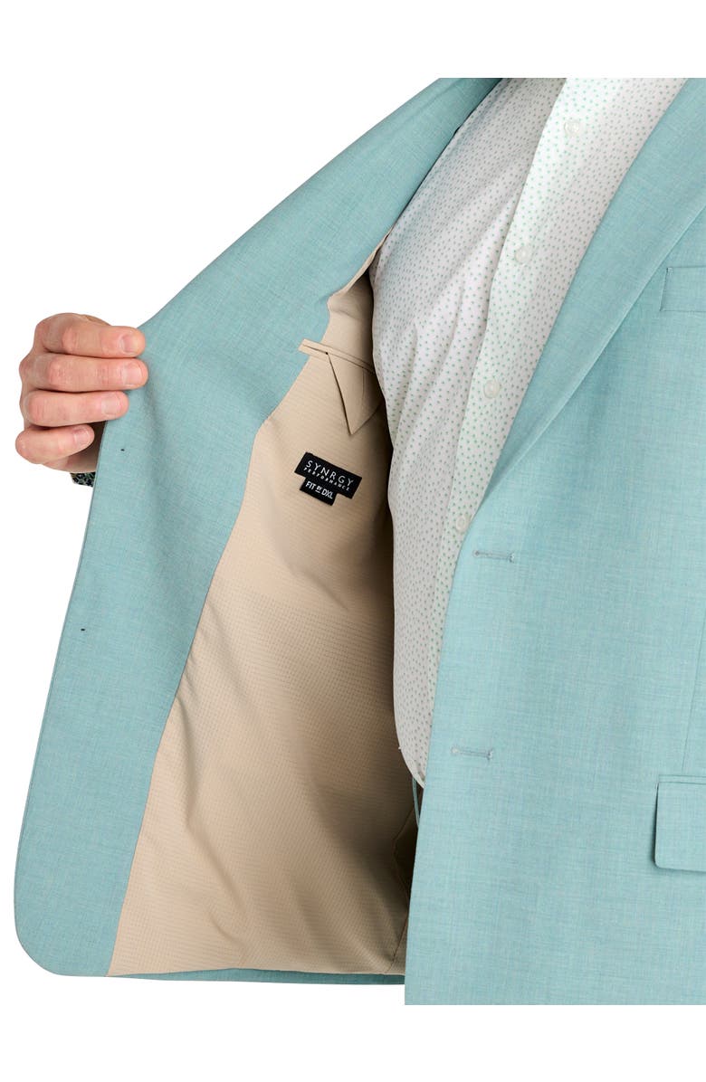 Synrgy by DXL Big & Tall Machine Washable Suit Jacket, Alternate, color, Teal
