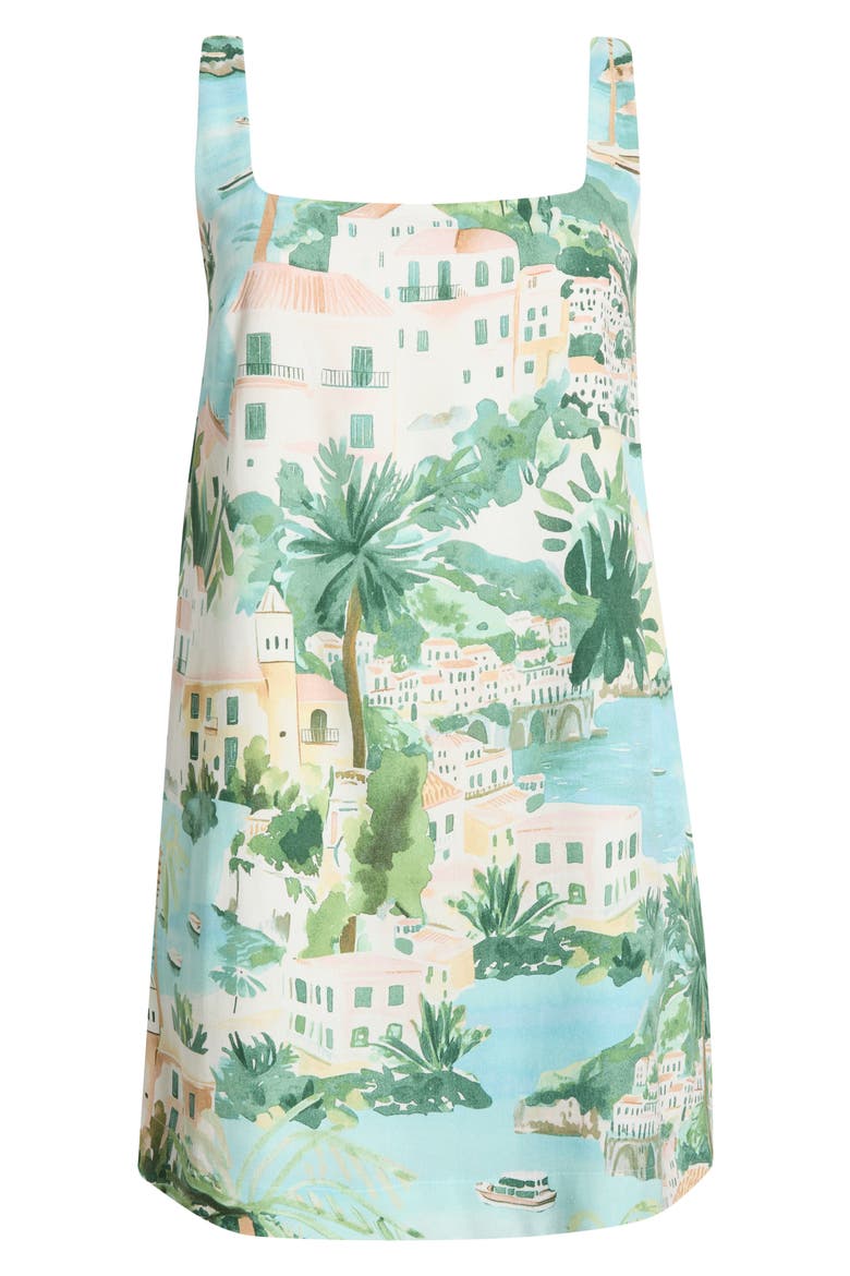 Piti Town Zenica Minidress, Alternate, color, AQUA-MULTI
