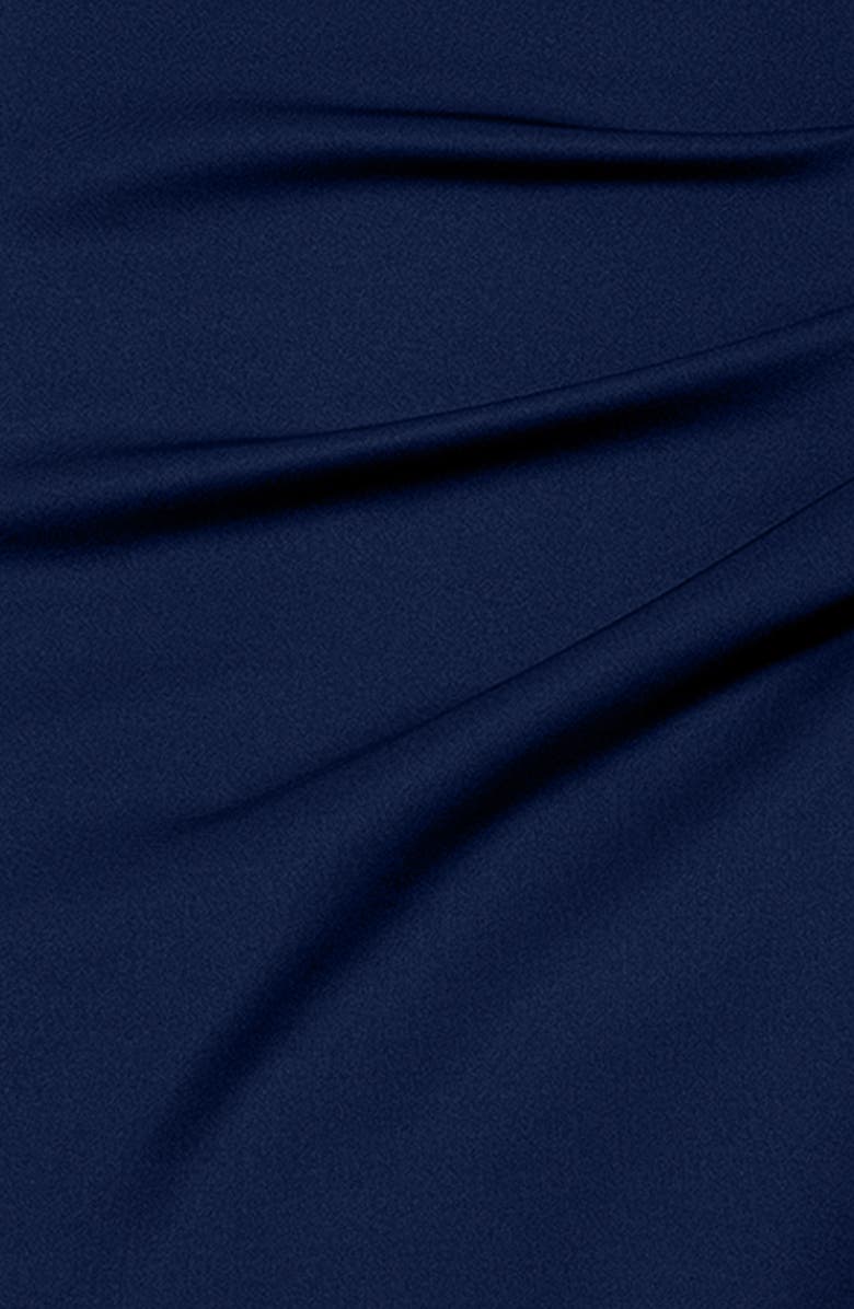 Xscape Evenings Ruffle Ruched Scuba Knit Gown, Alternate, color, Midnight