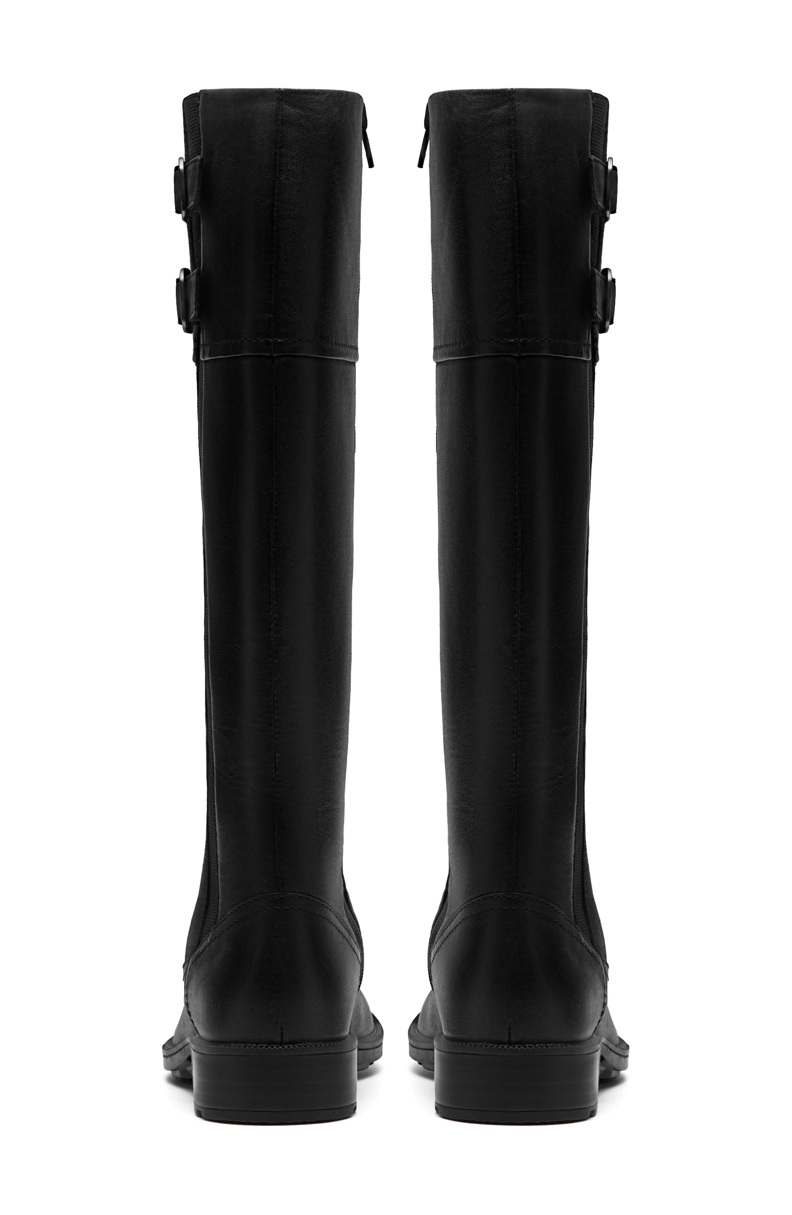 Clarks<sup>®</sup> Adalynn Hope Knee High Boot, Alternate, color, Black Leather