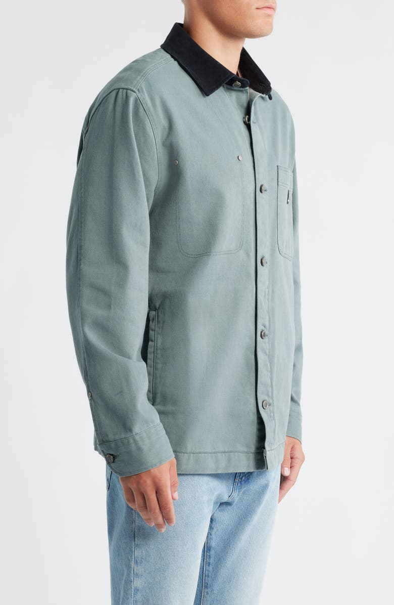Brooklyn Industries Cotton Twill Chore Jacket, Alternate, color, Hunter Green