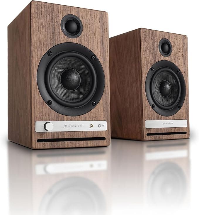 Audioengine HD4 Next Gen Home Music System w/ Bluetooth aptX Adaptive in Walnut 