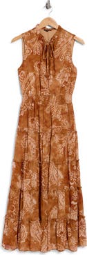 Halogen® Yoryu Tiered Maxi Dress