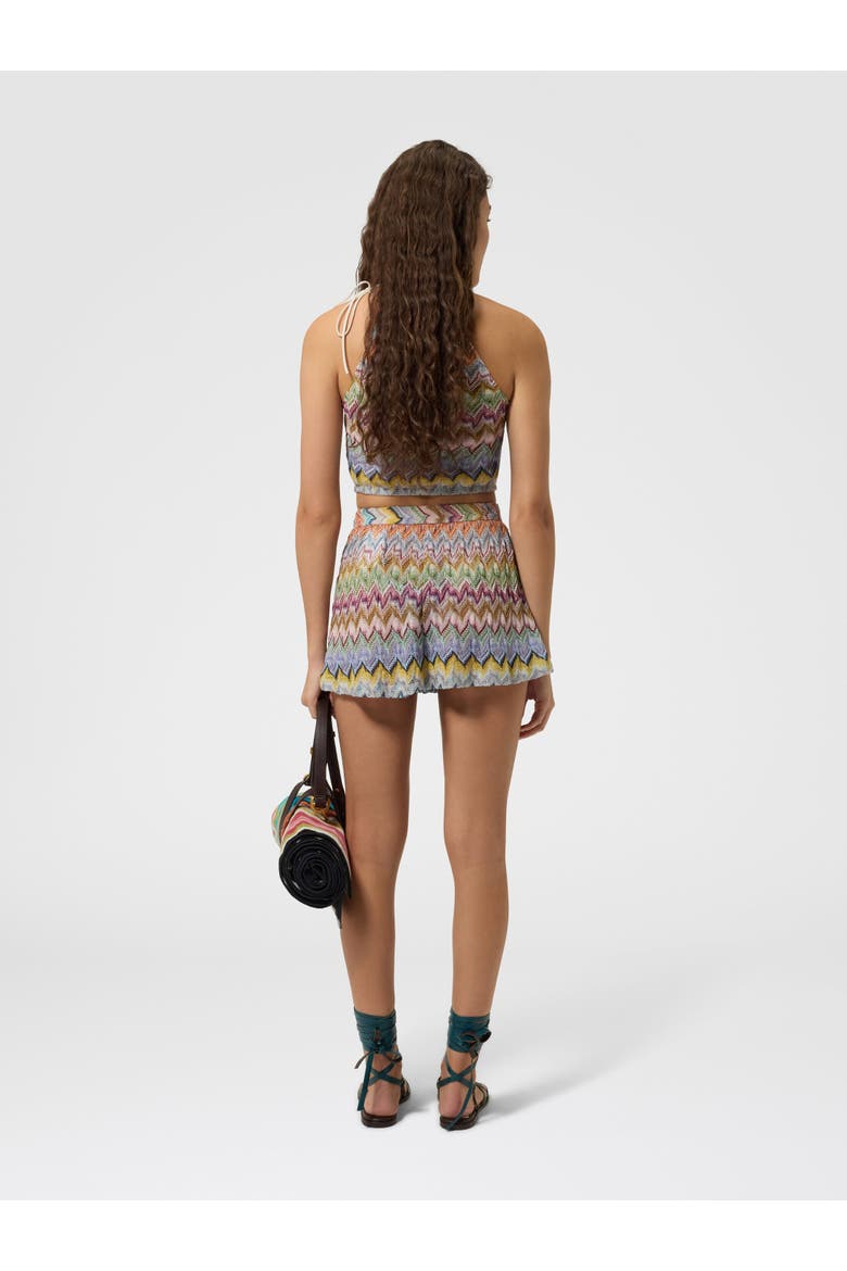 Viscose Lamé Top With Thin Straps, Alternate, color, Multicoloured