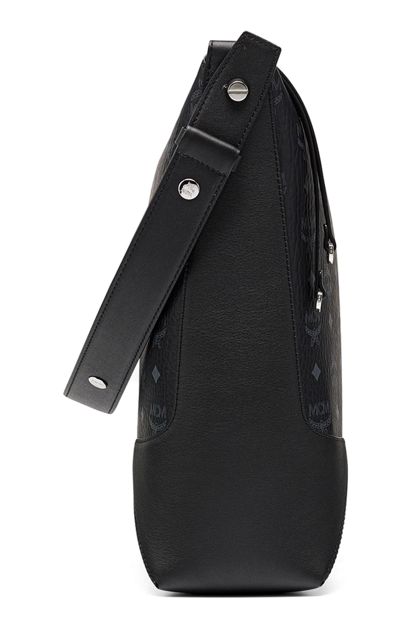 MCM Large Klara Visetos Coated Canvas Hobo Bag, Alternate, color, 