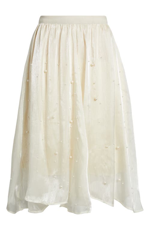 Nikki Lund Elsa Beaded Asymmetric Skirt