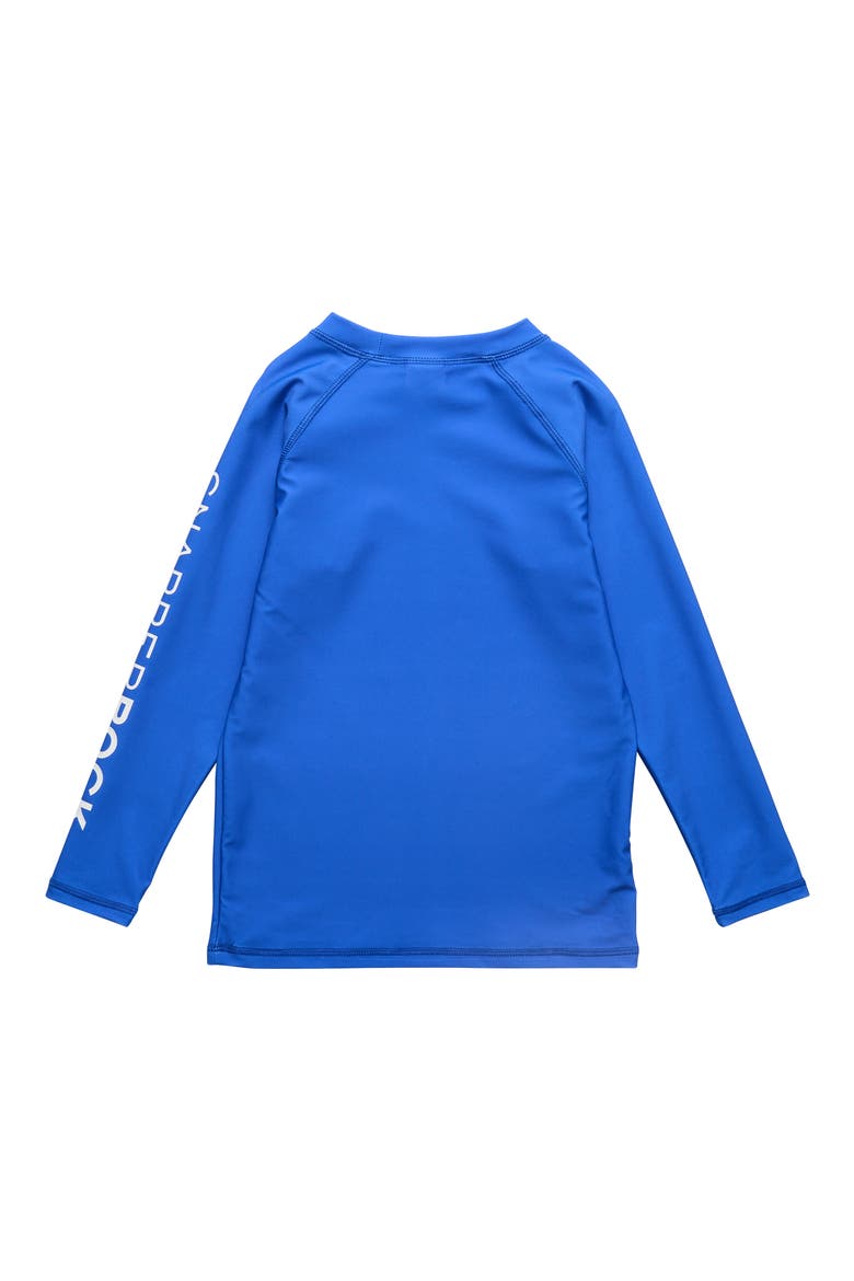 Kids' Marine Blue Long Sleeve Rashguard Top, Alternate, color, BLUE
