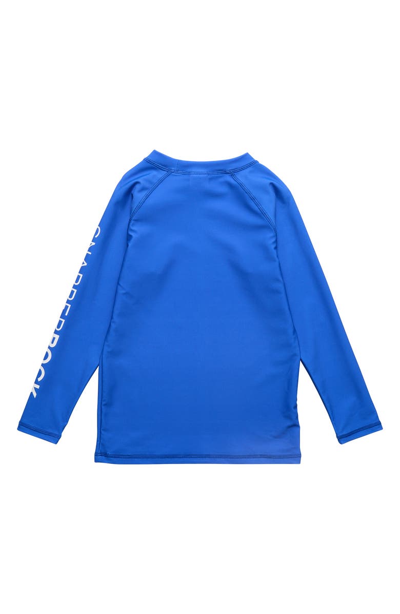Snapper Rock Kids' Marine Blue Long Sleeve Rashguard Top, Alternate, color, Blue