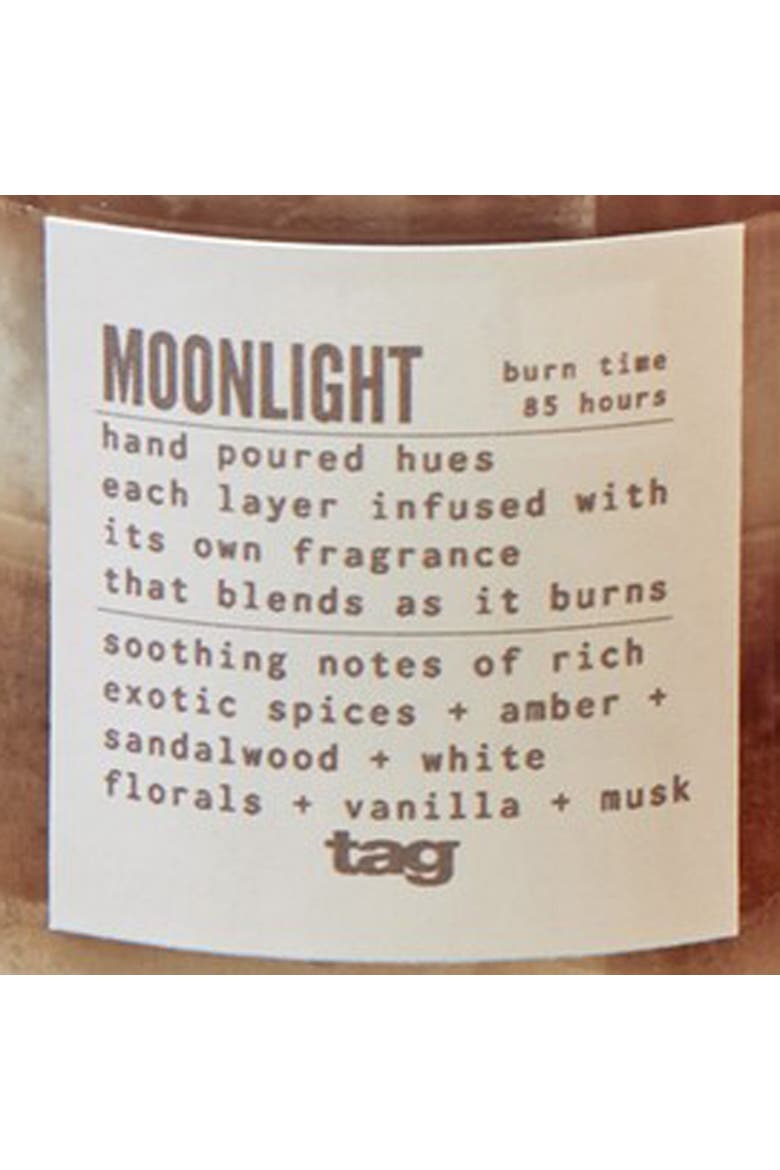 Moonlight Themed Scented Paraffin Wax Pillar Candle Large, Alternate, color, White
