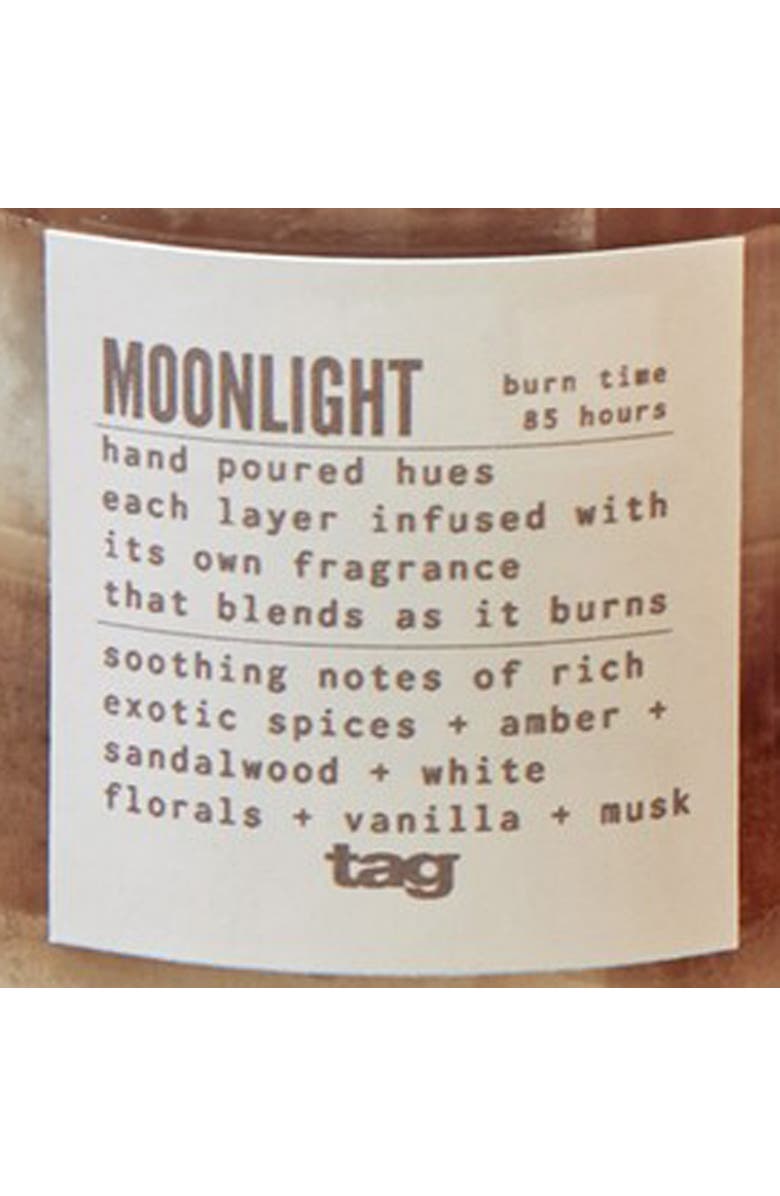 tag Moonlight Themed Scented Paraffin Wax Pillar Candle Large, Alternate, color, White