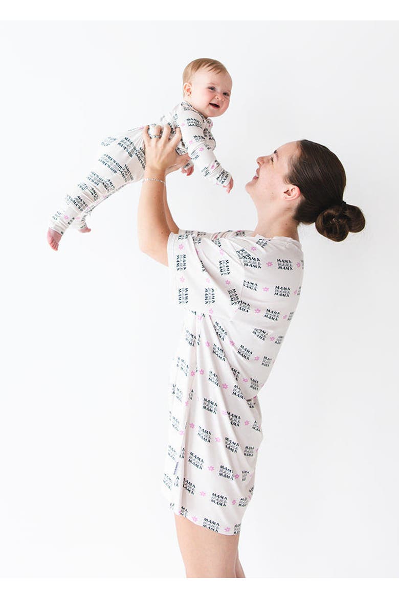 Women's Oversized Sleep Shirt | Mama, Alternate, color, ivo