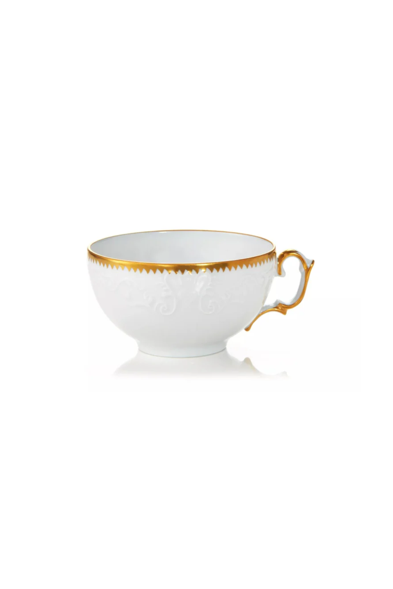 Simply Anna Tea Cup, Main, color, WHITE/GOLD