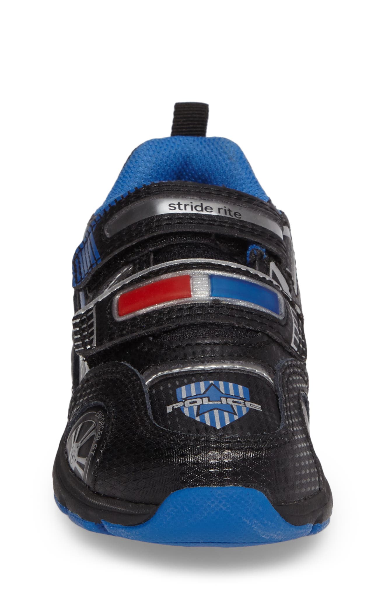 Stride Rite Vroomz Light-Up Police Car Sneaker, Alternate, color, 