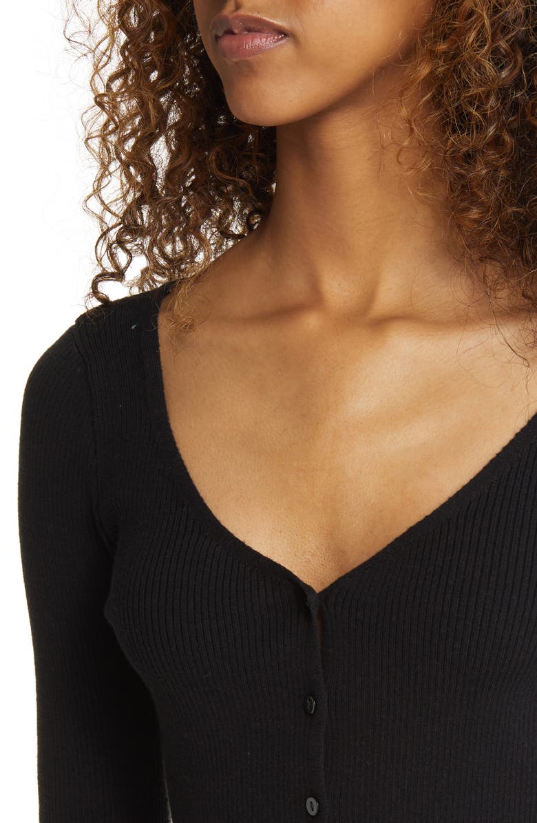 BP. Rib Crop Cardigan, Alternate, color, 