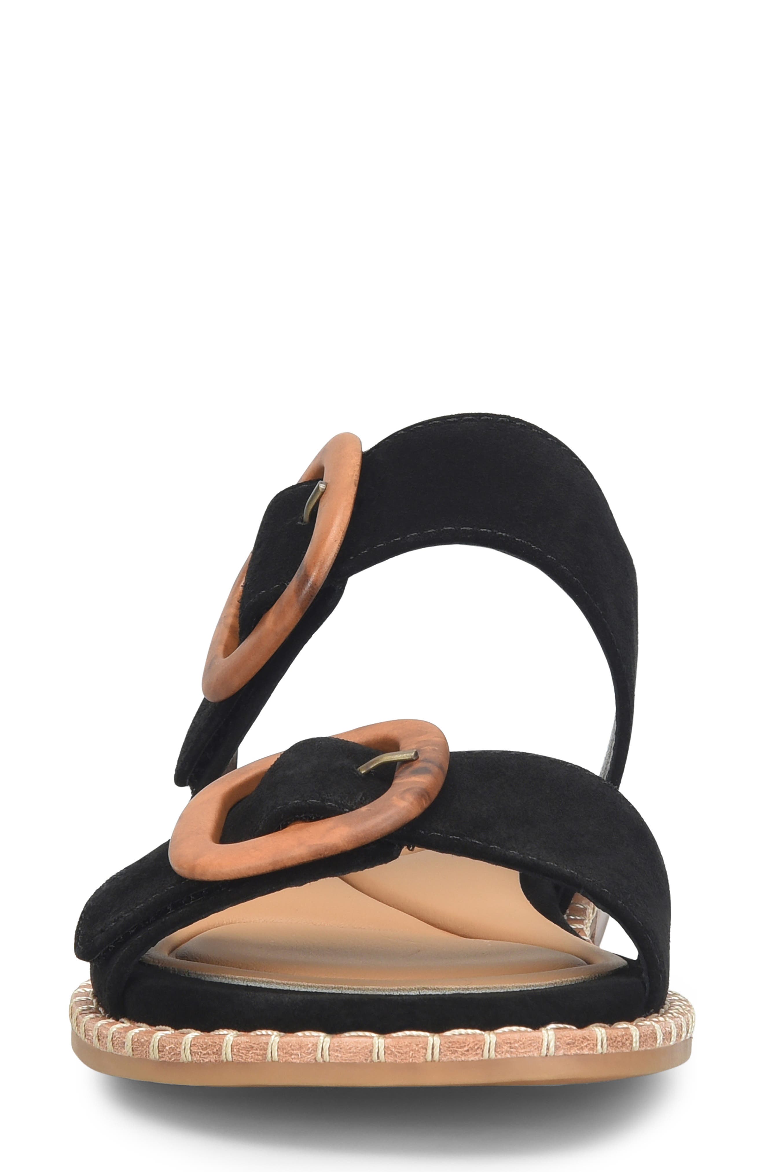 Söfft Napa Slingback Sandal, Alternate, color, Black
