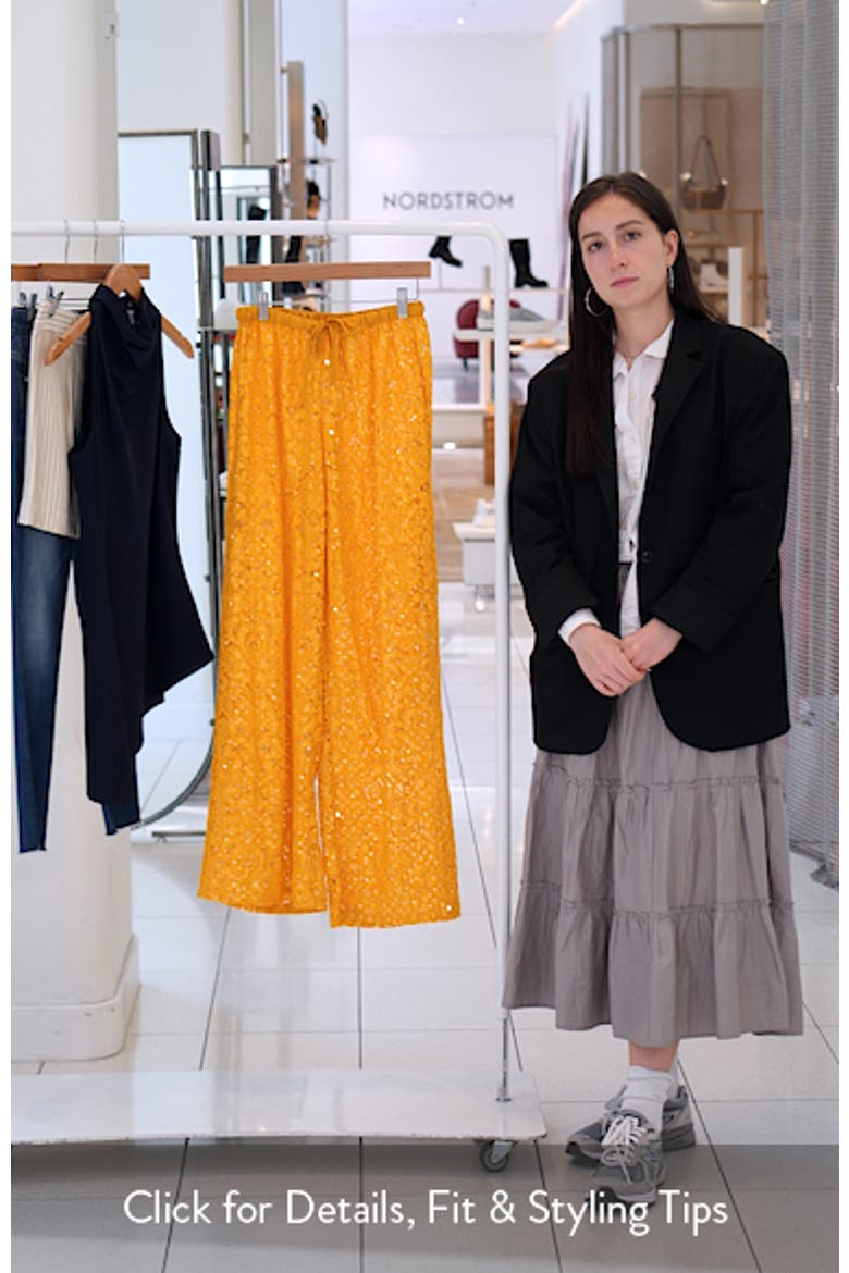 Jacinta Sequin Lace Pants video