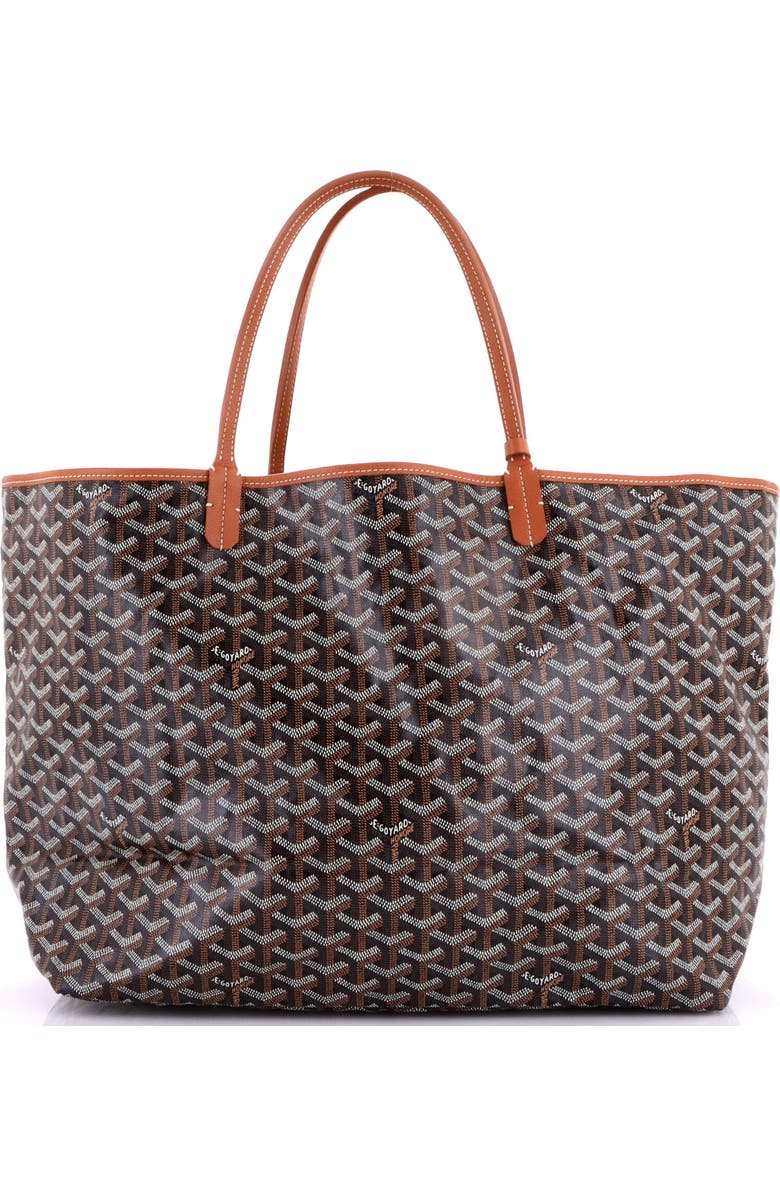 Pre-Owned Goyard Saint Louis Tote Coated Canvas GM, Alternate, color, Brown