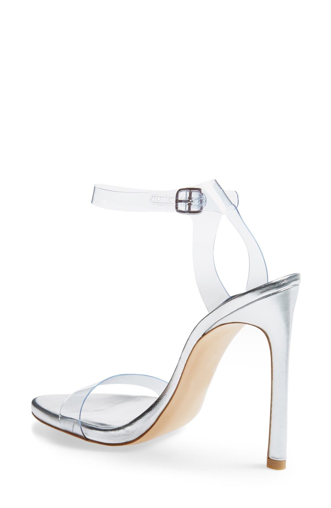Stuart Weitzman 'Bareitall' Translucent Strap Sandal, Alternate, color, 