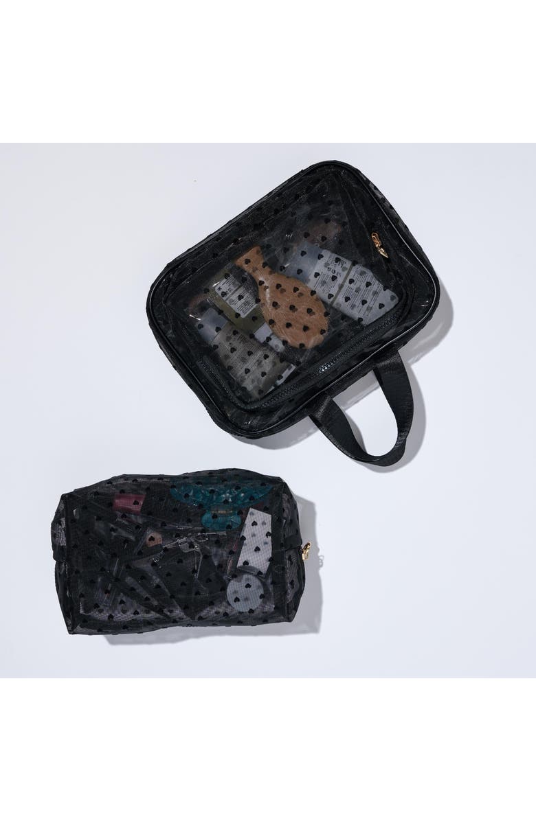 URBAN EXPRESSIONS HANDBAGS Kiss & Carry Travel Organizer, Alternate, color, Black