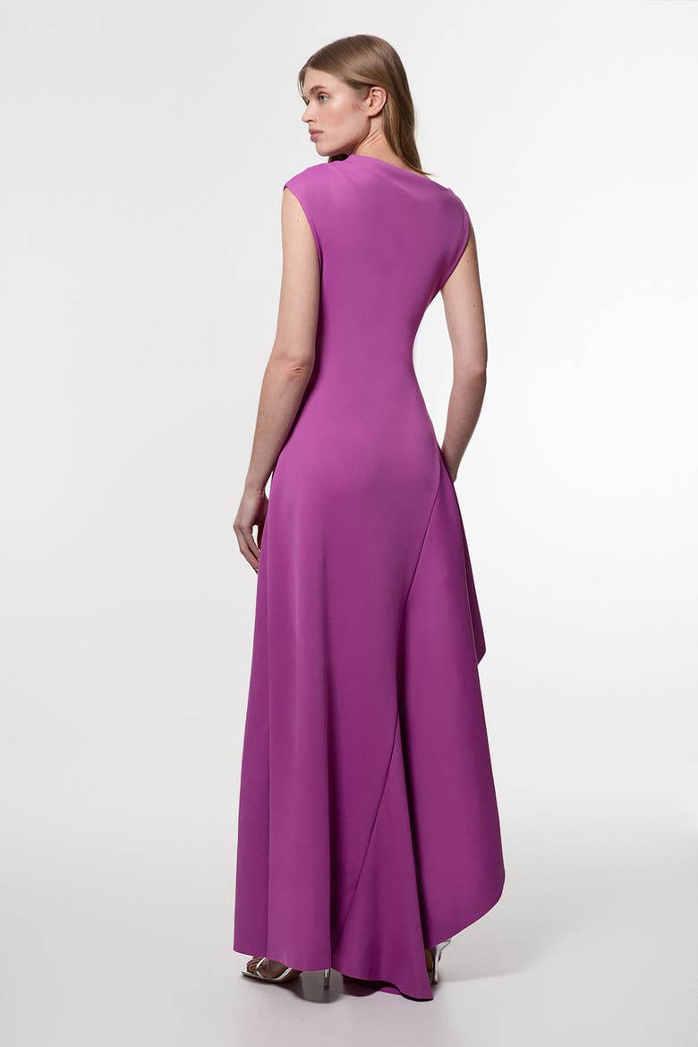 Waterfall Hem Maxi Dress, Alternate, color, Purple
