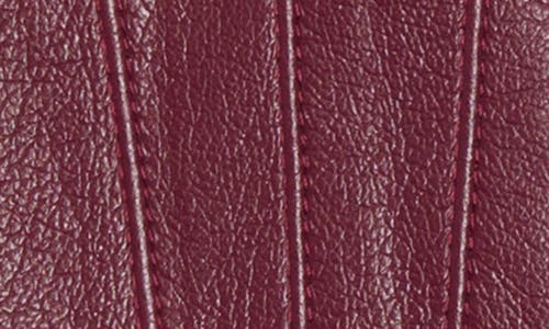 Vince Camuto Faux Fur Cuff Faux Leather Gloves In Burgundy