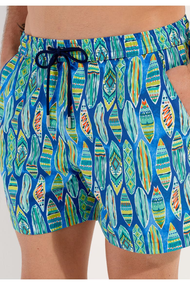 Marbella Beach Boxer, Alternate, color, Blue Print