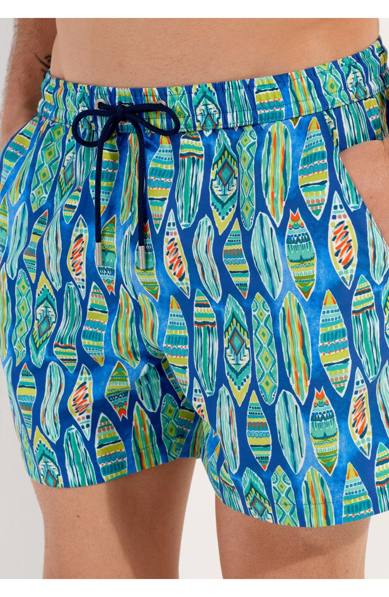 HOM Marbella Beach Boxer, Alternate, color, Blue Print