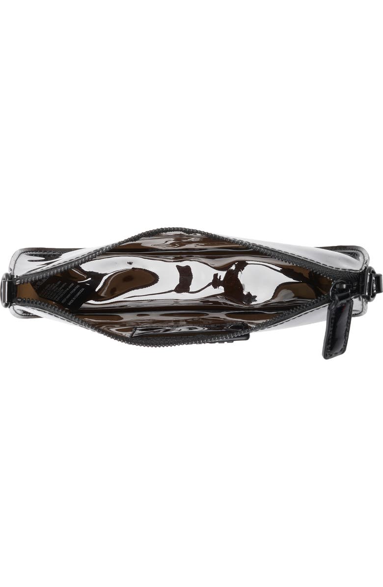 KG Kurt Geiger Highgate Vinyl Wristlet, Alternate, color, Black