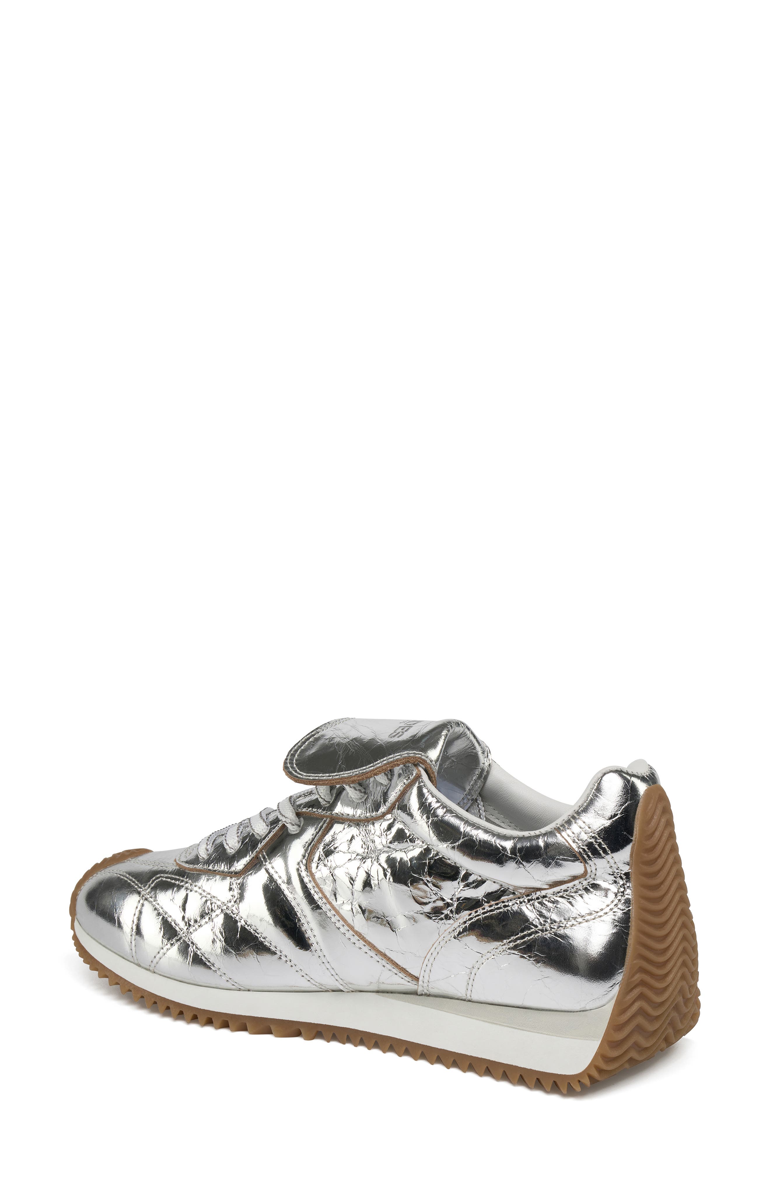 JSlides Lottie Genuine Shearling Sneaker, Alternate, color, Silver