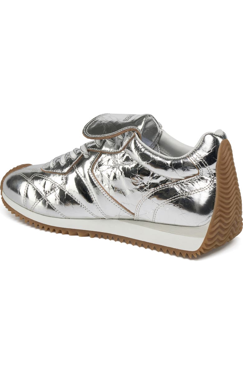 JSlides Lottie Genuine Shearling Sneaker, Alternate, color, Silver