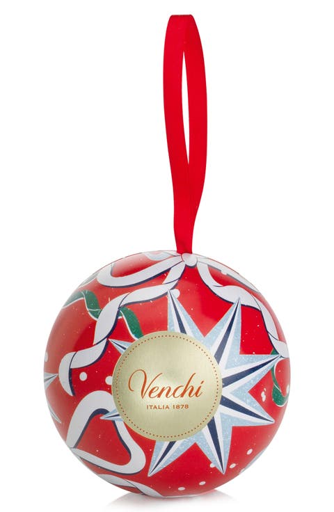 Holiday Metal Bauble Assorted Chocolates Tin