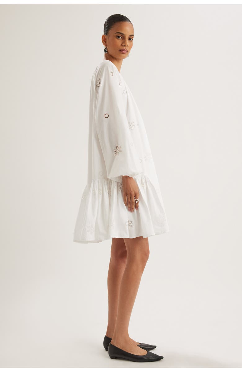 Merlette Seymour Eyelet Dress, Alternate, color, White